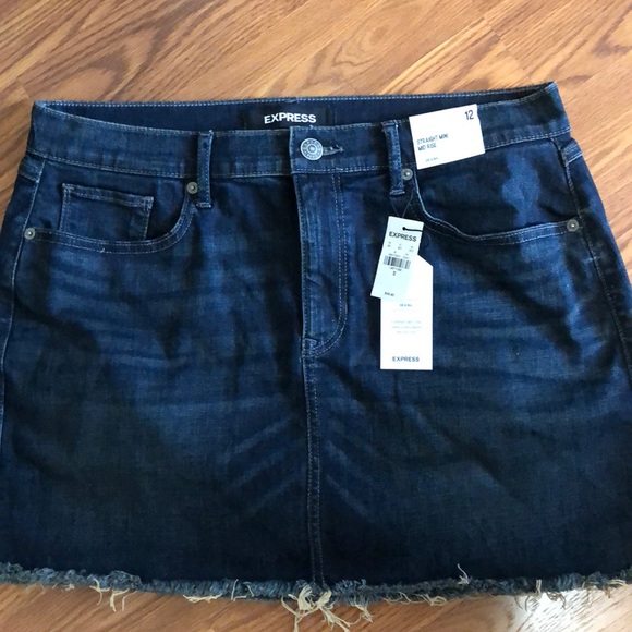 Express Dresses & Skirts - NWT Express Mid Rise Denim Mini